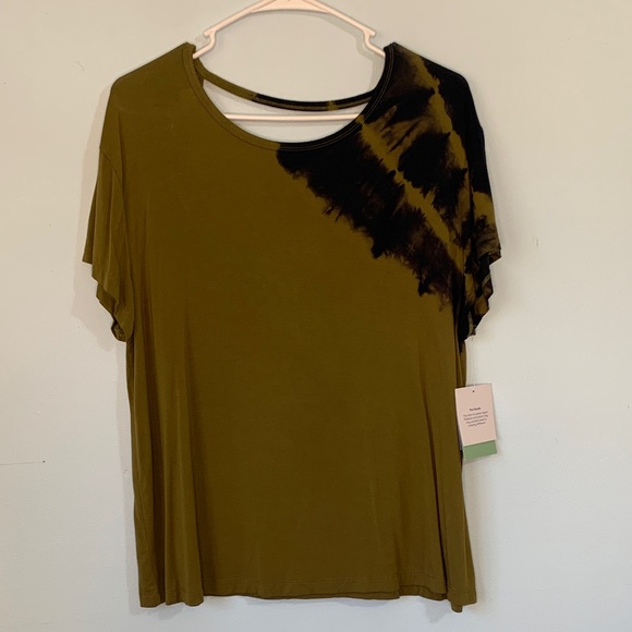 JoyLab Tops - JoyLab Olive and Black Short Sleeve Tee